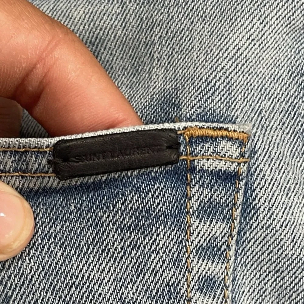 Saint Laurent Jeans Tapped Skinny Fit Blue Men’s Size 29 - Picture 4 of 10